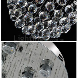 Half Ball Modern K9 Crystal Sparkle Luxury Rain Drop Chandelier