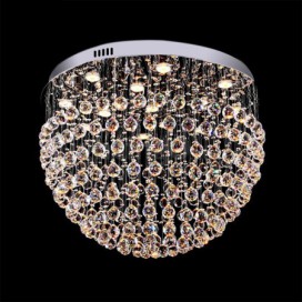 Half Ball Modern K9 Crystal Sparkle Luxury Rain Drop Chandelier