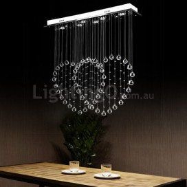 Love Modern K9 Crystal Sparkle Luxury Rain Drop Chandelier