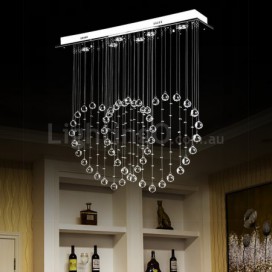 Love Modern K9 Crystal Sparkle Luxury Rain Drop Chandelier