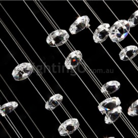 Love Modern K9 Crystal Sparkle Luxury Rain Drop Chandelier