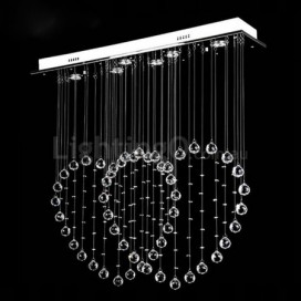 Love Modern K9 Crystal Sparkle Luxury Rain Drop Chandelier