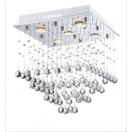 5 Light Modern K9 Crystal Sparkle Luxury Rain Drop Chandelier