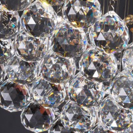 1 Light Modern K9 Crystal Sparkle Luxury Rain Drop Chandelier