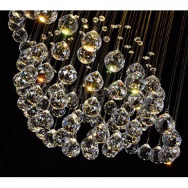 5 Light Modern K9 Crystal Sparkle Luxury Rain Drop Chandelier