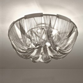 Nordic Style Modern Sparkle Luxury Tassel Flush Mount Ceiling Light