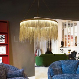 Nordic Style Modern Sparkle Luxury Tassel Chandelier