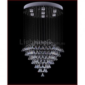 7 Light Modern K9 Crystal Sparkle Luxury Rain Drop Chandelier