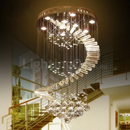 Spiral discount led chandelier