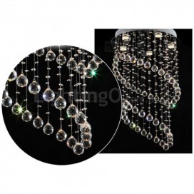 5 Light Round Modern K9 Crystal Sparkle Luxury Rain Drop Chandelier