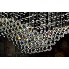 11 Light Modern K9 Crystal Sparkle Luxury Rain Drop Chandelier