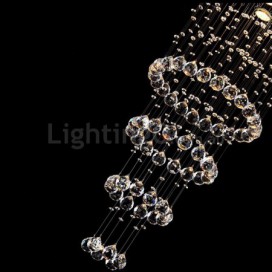 5 Light Round 4 Tier Modern K9 Crystal Sparkle Luxury Rain Drop Chandelier