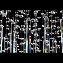 5 Light Modern K9 Crystal Sparkle Luxury Rain Drop Chandelier