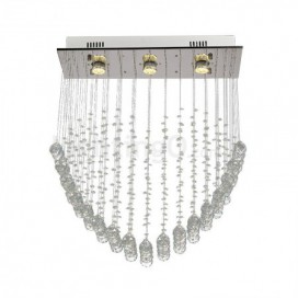 3 Light Sweetheart Modern K9 Crystal Sparkle Luxury Rain Drop Chandelier