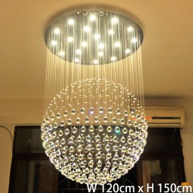 Ball Modern K9 Crystal Sparkle Luxury Rain Drop Chandelier