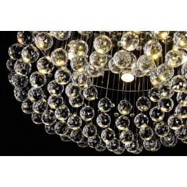 6 Light Round Modern K9 Crystal Sparkle Luxury Rain Drop Chandelier