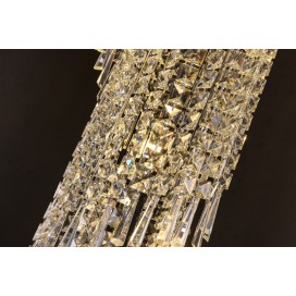 Round Spiral Modern K9 Crystal Sparkle Luxury Rain Drop Chandelier