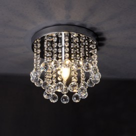 1 Light Modern K9 Crystal Sparkle Luxury Rain Drop Chandelier