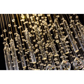 9 Light Modern K9 Crystal Sparkle Luxury Rain Drop Chandelier