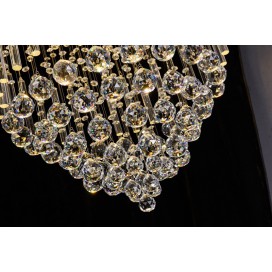 9 Light Modern K9 Crystal Sparkle Luxury Rain Drop Chandelier