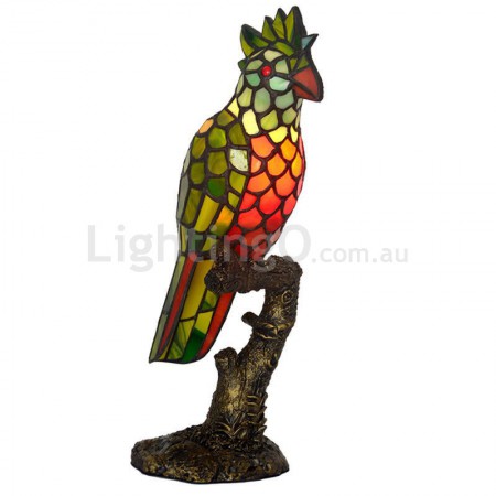 Parrot Stained Glass Table Lamp