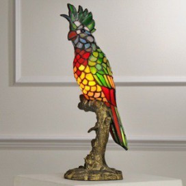 Parrot Stained Glass Table Lamp