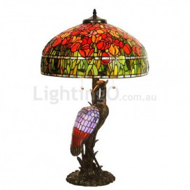 20 Inch Tulip Stained Glass Table Lamp