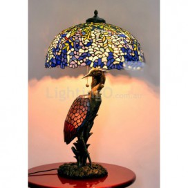 20 Inch Wisteria Stained Glass Table Lamp