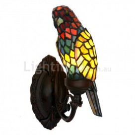 Parrot Stained Glass Wall light