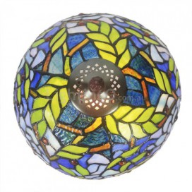 12 Inch Wisteria Stained Glass Table Lamp