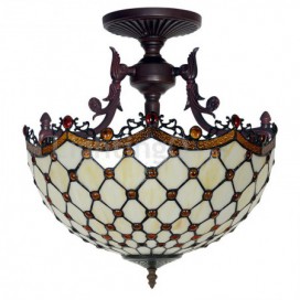 16 Inch Stained Glass Pendant Light