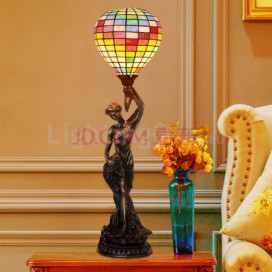 10 Inch Stained Glass Table Lamp