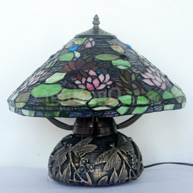 Retro Stained Glass Table Lamp