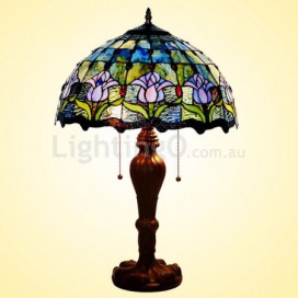16 Inch Tulip Stained Glass Table Lamp