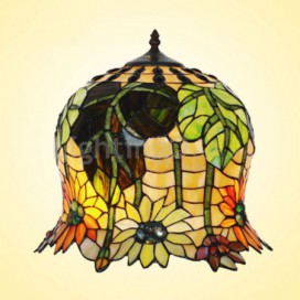 14 Inch Sunflower Stained Glass Table Lamp