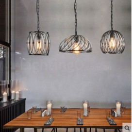 1 Light Vintage Glass Loft Pendant Light