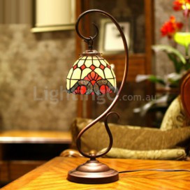 7 Inch Baroque Stained Glass Table Lamp