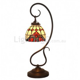 7 Inch Baroque Stained Glass Table Lamp