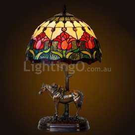 12 Inch Retro Stained Glass Table Lamp