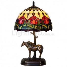 12 Inch Retro Stained Glass Table Lamp