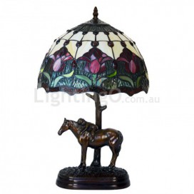 12 Inch Retro Stained Glass Table Lamp