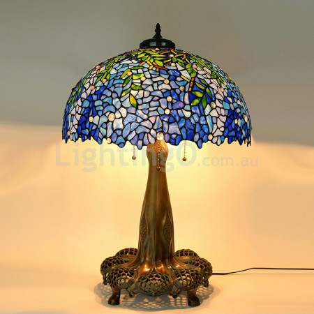 20 Inch Wisteria Stained Glass Table Lamp