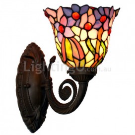 8 Inch Stained Glass Wall light