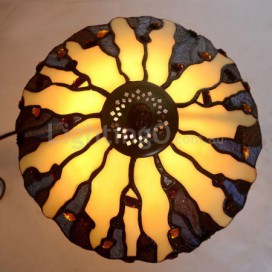 15 Inch Retro Stained Glass Table Lamp