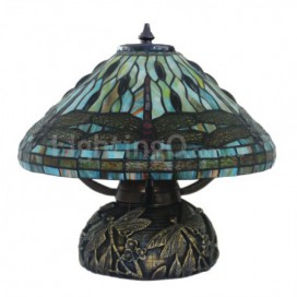 Dragonfly Stained Glass Table Lamp