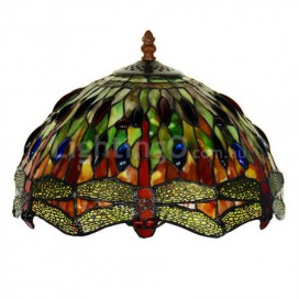 12 Inch Rural Dragonfly Stained Glass Table Lamp