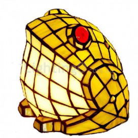 Frog Stained Glass Table Lamp