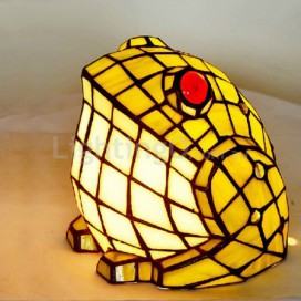 Frog Stained Glass Table Lamp