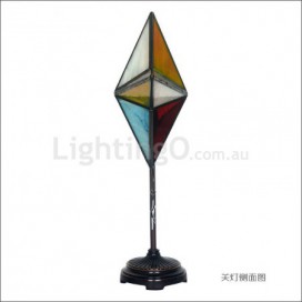 Retro Stained Glass Table Lamp