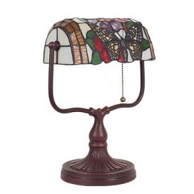 10 Inch Butterfly Stained Glass Table Lamp